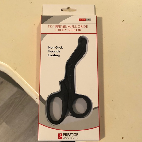 Prestige Medical Non-Stick Fluoride Coating Scissors- Black - Picture 1 of 2
